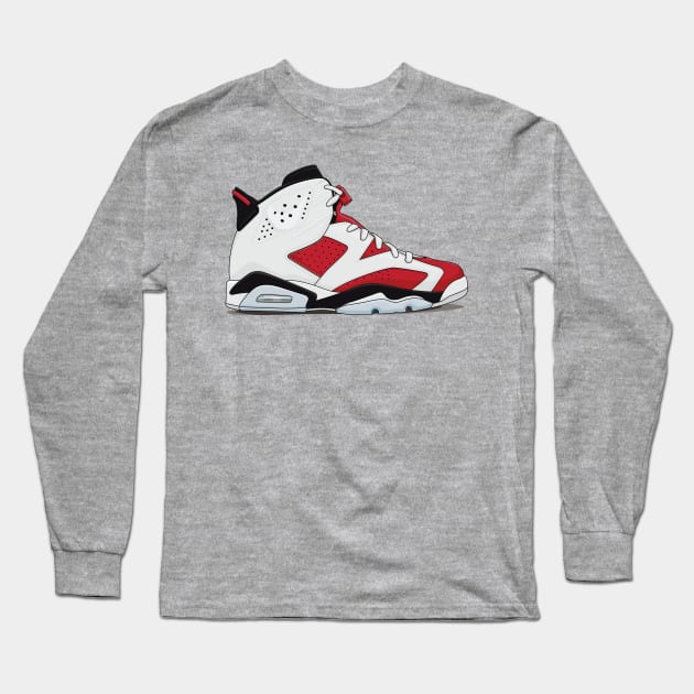 J6 Carmine Long Sleeve T-Shirt by 4ONE7